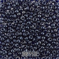 Бисер Чехия круглый 1   10/0   2.3 мм  500 г 36110 (Ф030) черничный