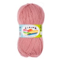 Пряжа ALPINA "KLEMENT"   80\% альпака, 20\% мериносовая шерсть   4 шт. х  50 г  300 м ± 10 м №38 античная роза