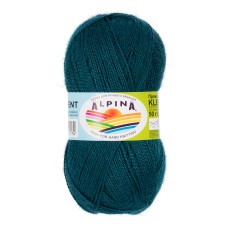 Пряжа ALPINA "KLEMENT"   80\% альпака, 20\% мериносовая шерсть   4 шт. х  50 г  300 м ± 10 м №37 сине-зеленый