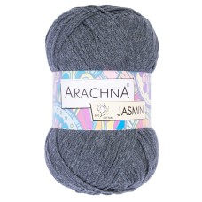 Пряжа ARACHNA "JASMIN"   80\% хлопок, 20\% полиэстер   5 шт. х  100 г ± 10 г  250 м ± 7 м №139 серо-синий