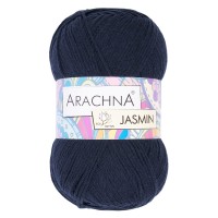 Пряжа ARACHNA "JASMIN"   80\% хлопок, 20\% полиэстер   5 шт. х  100 г ± 10 г  250 м ± 7 м №113 т.синий