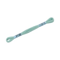 Нитки для вышивания "Gamma"    мулине  ( 3071-3172 )  100\% хлопок   24 x  8 м №3130 голубой