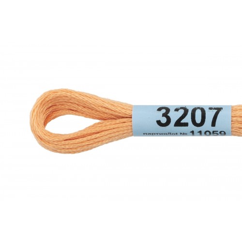 Нитки для вышивания "Gamma"    мулине  ( 3173-6115 )  100\% хлопок   24 x  8 м №3207 бежевый
