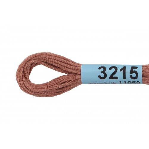 Нитки для вышивания "Gamma"    мулине  ( 3173-6115 )  100\% хлопок   24 x  8 м №3215 св.коричневый