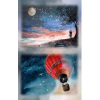 "Love2art"   бумага рисовая   KPR/R   32 x 22 см 0123 "В поисках романтики"