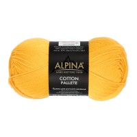 Пряжа ALPINA "COTTON PALLETE"   50\% хлопок, 50\% акрил   10 шт. х  50 г  205 м ± 5 м №11 желтый