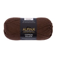 Пряжа ALPINA "COTTON PALLETE"   50\% хлопок, 50\% акрил   10 шт. х  50 г  205 м ± 5 м №08 коричневый