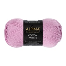 Пряжа ALPINA "COTTON PALLETE"   50\% хлопок, 50\% акрил   10 шт. х  50 г  205 м ± 5 м №14 лиловый