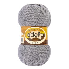 Пряжа ADELIA "LIRA"   100\% акрил   10 шт. х  50 г  200 м ± 5 м №19 серый