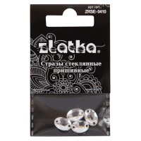 Страз "Zlatka"   ZRSE-0410   Crystal   10 х  7 мм  стекло   5 x  4 шт  в пакете с картонным еврослотом №01 белый (Crystal)