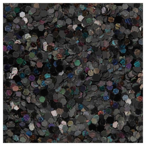 "Love2art"   Декоративные блестки   GLIS-01   1 мм  5 х  5 г  4.5 мл № 24 чёрный/black