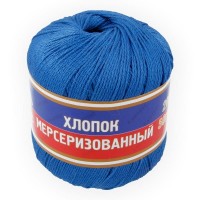 Пряжа Камтекс КТ "Хлопок мерсериз"   100\% хлопок   10 шт. х  50 г  200 м 022 джинса