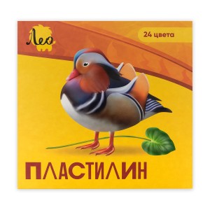 "Лео"   "Ярко"   Пластилин классический   LBMC-0124   480 г ( в картонной упаковке )  24 цв. .