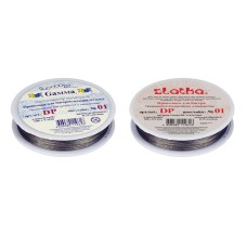"Zlatka"   / "Gamma"   Проволока для бисера (ланка)   DP  d 0.35 мм  100 м ± 0.5 м №01 под серебро