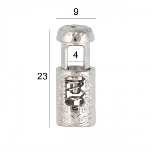 Зажим   металл   "Micron"   GB 2009  d 4 мм  в пакете   12 шт №04 никель