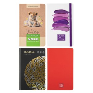 "Аква-колор"   IZO-BK-1321   Скетчбук   120  г/м2  21 х  13 см  сшивка   80 л. 04 violet