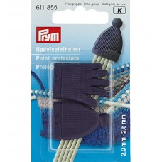 Для вязания "PRYM"   611855   колпачки-держатели для спиц   пластик   2 шт для 2.0 и 2.5 мм