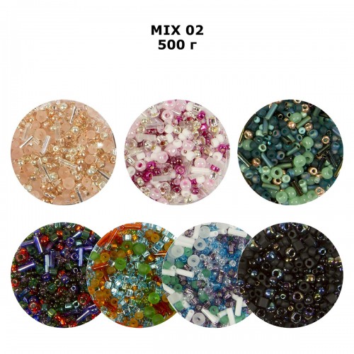Бисер Япония "TOHO" MIX 2   500 г №3214 розово-малиновый