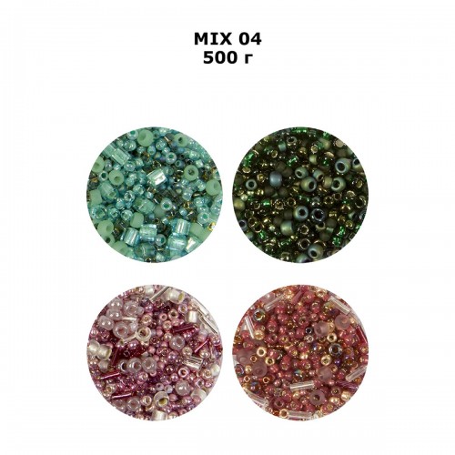 Бисер Япония "TOHO" MIX 4   500 г №3215 сиреневый