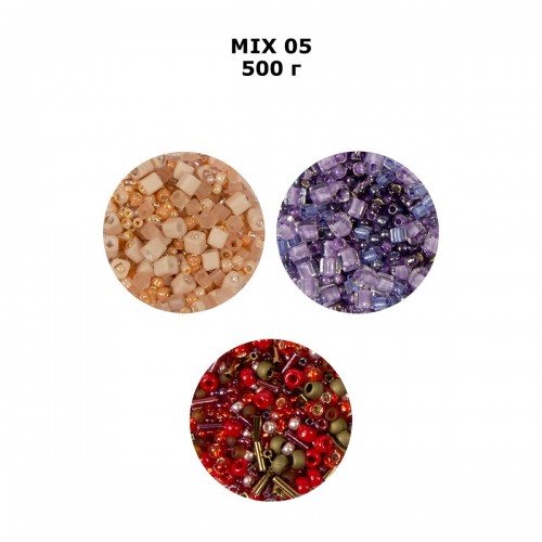 Бисер Япония "TOHO" MIX 5   500 г №3218 красно-бронзовый