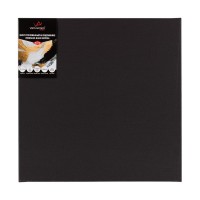 Ожидается - Холсты грунтованные на подрамнике "VISTA-ARTISTA"   ACBF-4040   100\% хлопок   40 х  40 см  240 г/кв.м  2 шт PERESLAVL BLACK EDITION мелкозернистый