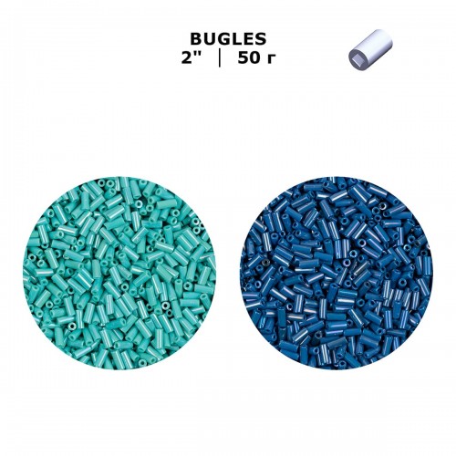 Бисер Чехия BUGLES   351-12001   4 мм  2 "  50 г 84110 желтый
