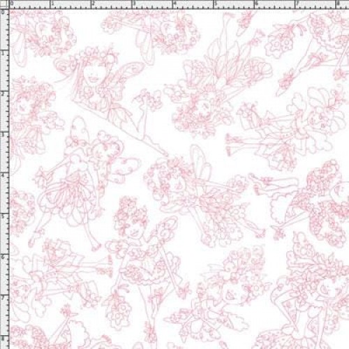 Ткань для пэчворка PEPPY  FAIRY TOILE   ФАСОВКА   50 x 55 см  149±5 г/кв.м  100\% хлопок 691-680 PINK