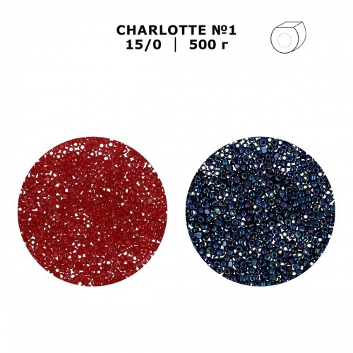 Бисер Япония "TOHO" 15/0   CHARLOTTE №1   1.7 мм  500 г №0088 сине-сиреневый