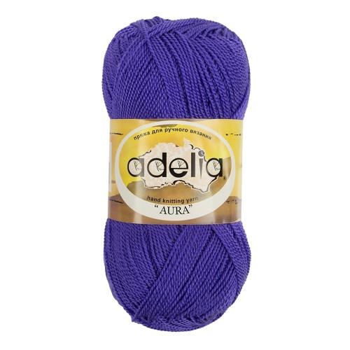 Пряжа ADELIA "AURA"   100\% акрил   10 шт. х  50 г  250 м ± 5 м №069 сиреневый