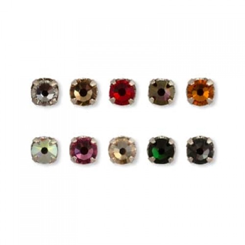 Страз в цапах   53100   SS12   Crystal   3.1 мм  кристалл   24 шт  в пакете 082/белый (crystal 001)