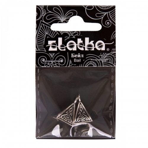 "Zlatka" Бейл   MFK-05   1 x 1.5 см  10 х  2 шт 01 под античное серебро