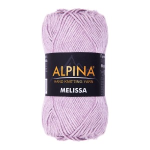 Пряжа ALPINA "MELISSA"   95\% вискоза, 5\% кашемир   10 шт. х  50 г  125 м ± 6 м №01 БЕЛЫЙ