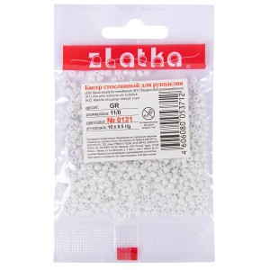 Бисер "Zlatka" GR   11/0   (0121-0130)   10 х  10 г №0127 зеленый