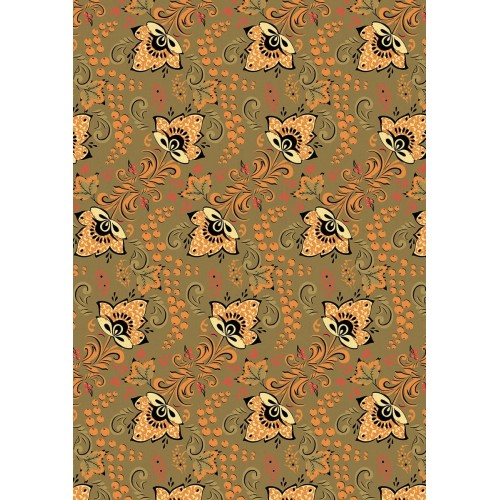 Ткань для пэчворка PEPPY   РУССКИЕ ТРАДИЦИИ   ФАСОВКА   50 x 55 см  110 г/кв.м ± 5   100\% хлопок РТ-14 желтый