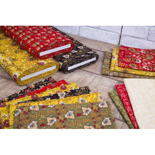 Ткань для пэчворка PEPPY   РУССКИЕ ТРАДИЦИИ   ФАСОВКА   50 x 55 см  110 г/кв.м ± 5   100\% хлопок РТ-13 зеленый