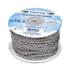 Шнур "Gamma"   3 мм  GTR-3   плетеный   25 м ± 0.5 м под золото