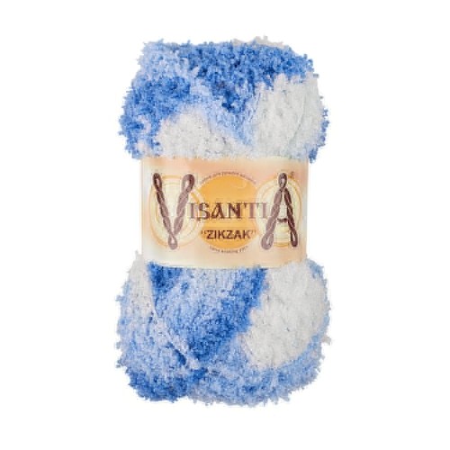 Пряжа VISANTIA "ZIKZAK"   100\% полиэстер   5 шт. х  100 г  100 м ± 3 м №3100 бежевый-св.коричневый-оранжевый