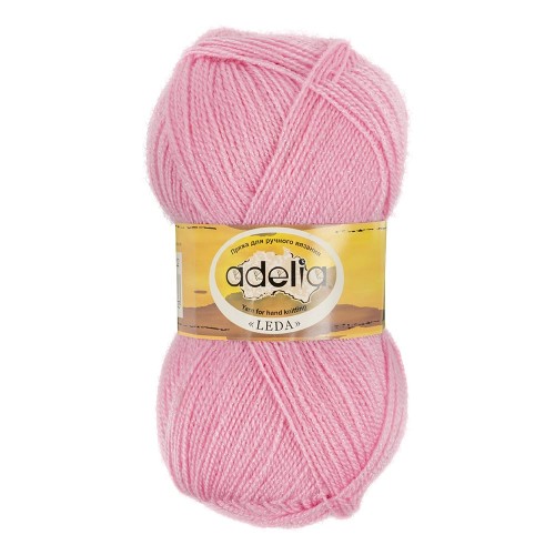 Пряжа ADELIA "LEDA"   99\% акрил, 1\% люрекс   5 шт. х  100 г  340 м ± 8 м №205 сиреневый
