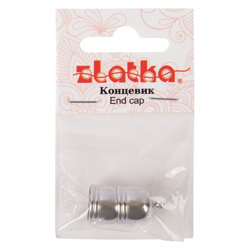 "Zlatka" Концевик   FMK-E10   10 х 15 мм  5 х  2 шт 03 под античное серебро
