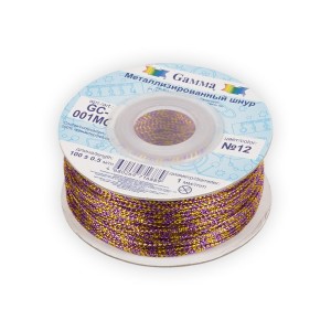 Шнур "Gamma"   1 мм  GC-001MC   цв. метал.   100 м ± 0.5 м №06 белый