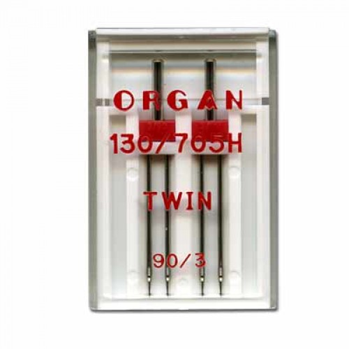 Иглы для быт. шв. машин "ORGAN"   90/3   2 шт  в пенале 5102050 двойные