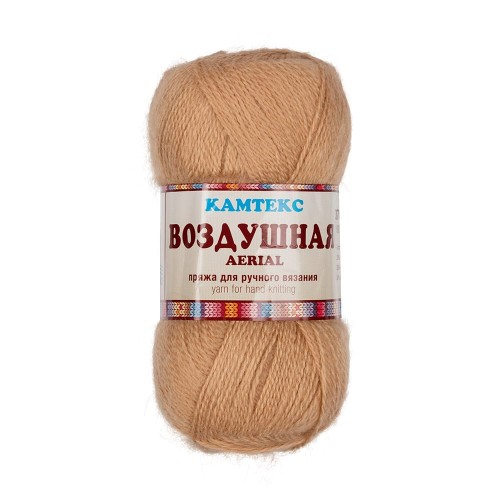 Пряжа Камтекс КТ "Воздушная"   50\% акрил, 25\% шерсть, 25\% мериносовая шерсть   5 шт. х  100 г  370 м  018 мадонна