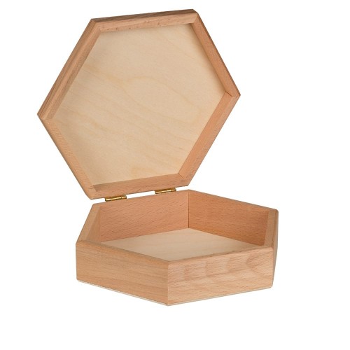 Заготовка для декорирования "Mr. Carving"   БУК-06   Шкатулка   бук   19.5 х  19.5 х  6 см шестигранная