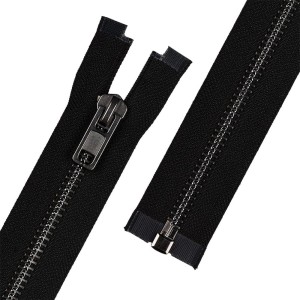 Молния Металл оксид (черный никель) ZIP 8B   однозамковая   90 см Тип 8   10 шт  разъёмная   "Gamma"  ЧЕРНЫЙ №310