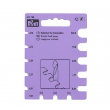 Для вязания "PRYM"   611742   трафарет для определения номера крючков   1 шт .