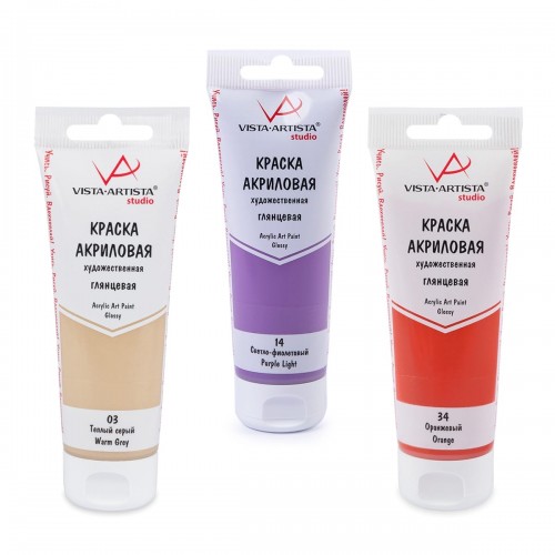 Краска акриловая "VISTA-ARTISTA"   Studio   глянцевая   VAAG-75   75 мл 36 Розовый (Pink)