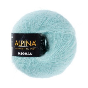 Пряжа ALPINA "MEGHAN"   73\% кид мохер, 27\% нейлон   4 шт. х  50 г  390 м ± 10 м №27 оливковый