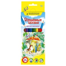 "ВКФ"   "Волшебные сказки"   Набор цветных карандашей   FP-CP-1024   заточенный   4 х  24 цв.   "ВКФ"   "Волшебные сказки"   Набор цветных карандашей   FP-CP-1024   заточенный   4 х  24 цв.