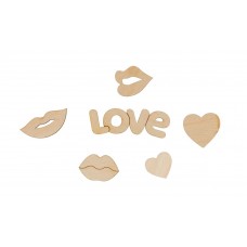 Заготовка для декорирования "Mr. Carving"   ВД-877   Мини-набор  "Love"   фанера   0.3 см .