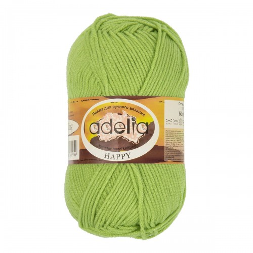 Пряжа ADELIA "HAPPY"   100\% акрил   10 шт. х  50 г  128 м ± 7 м №08 розовый